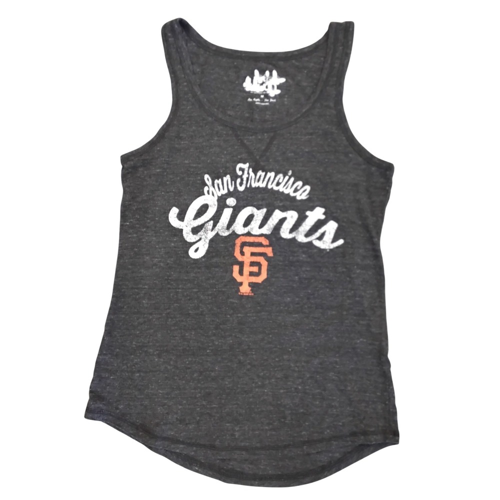 Touch by Alyssa Milano San Francisco Giants Tank Top Charcoal Grey MLB Womens M